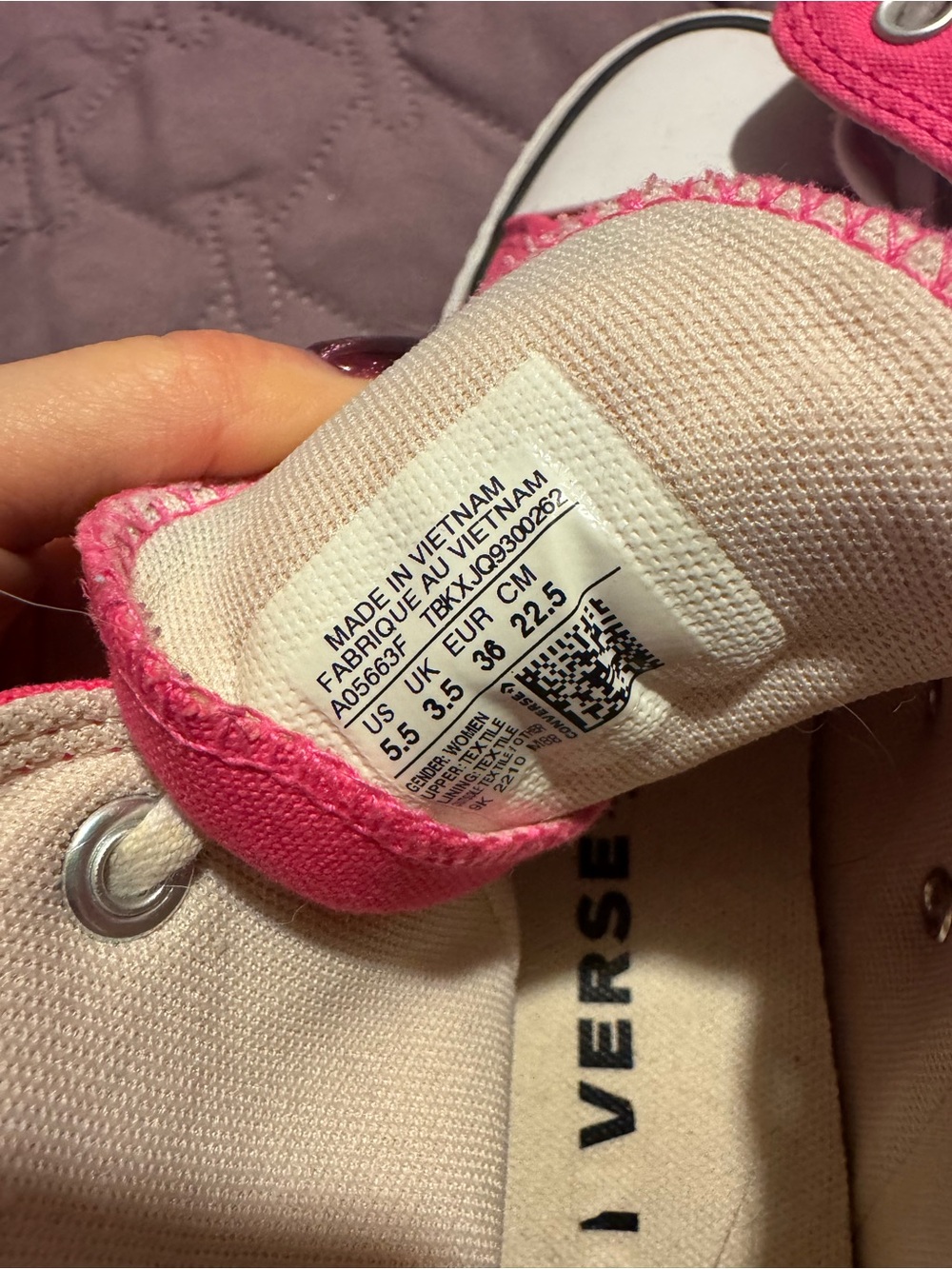 Womens 5.5 Converse Platform High Tops Hot Pink - Picture 5 of 5